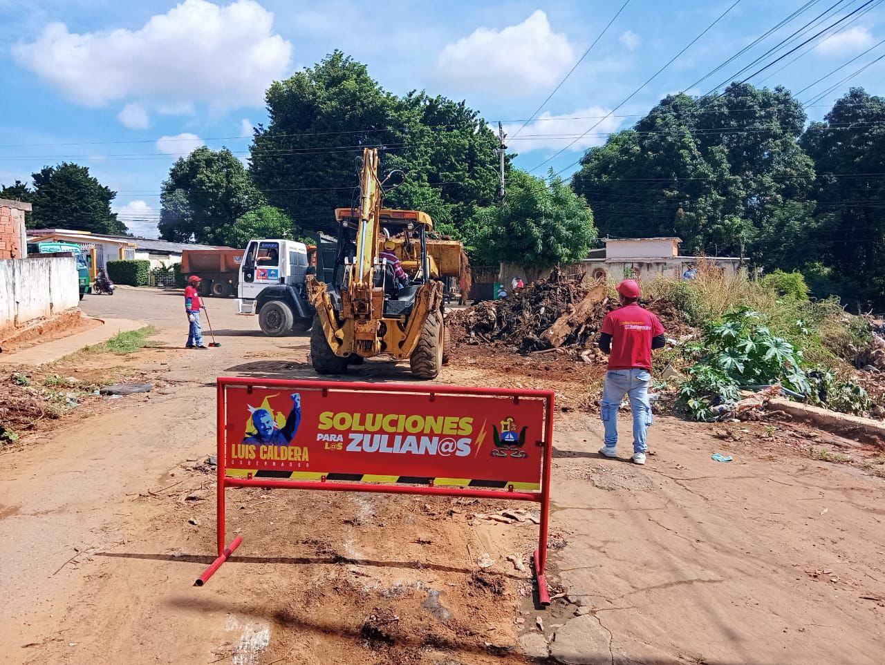 Plan de saneamiento y recuperación de infraestructura de la Gobernación del Zulia avanza en la cañada Guanábana